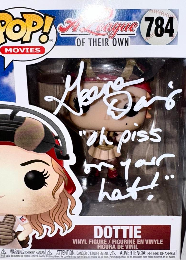 Geena Davis Signed Funko Pop #784 "Dottie" (A League Of Their Own) w/Quote - JSA COA